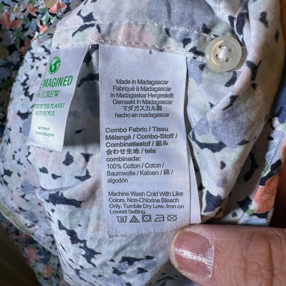 JCREW - Men’s Floral Short Sleeve Button Down, Size 2XL